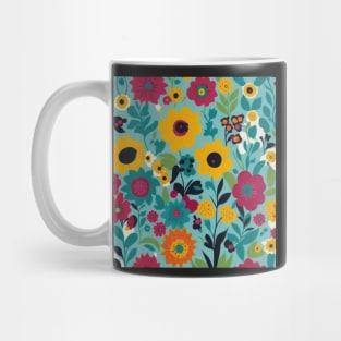 Whimsy Blooms Pattern Mug